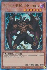 Destiny HERO - Malicious - RA03-EN001 - Prismatic Ultimate Rare - 1st Edition
